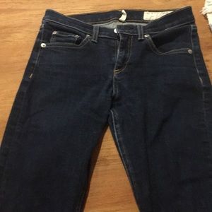 Rag and Bone High Rise Skinny Jeans